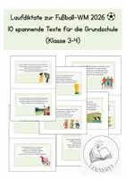 Vorschau - Arbeitsblätter - Laufdiktate zur Fußball-WM 2026 - Deckblatt
