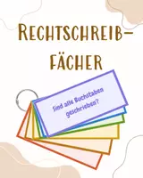 Vorschau - Fördermaterial/Inklusion - Rechtschreibfächer für den Deutschunterricht - Deckblatt