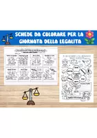 anteprima - Esercizi - schede da colorare per la Giornata della Legalità - Pagina di copertina
