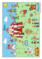 Vorschau - Arbeitsblätter - Schreibanlass: Im Zirkus (Wimmelbild mit Schreibblättern für Klasse 1-4) - Seite 1