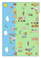 Vorschau - Arbeitsblätter - Schreibanlass: Die Ostereiersuche (Wimmelbild mit Schreibblättern für Klasse 1-4) - Seite 1