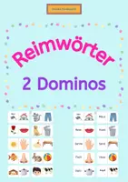 Vorschau - Spiele - Reimwörter Dominos - Deckblatt