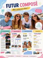 Vorschau - Arbeitsblätter - futur composé - vacances d'été - Deckblatt