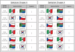 Vorschau - Arbeitsblätter - WM 2026 - Spielplan-Heft - Seite 3