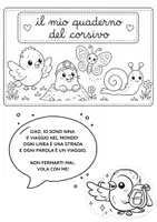 anteprima - Esercizi - IL QUADERNO DEL CORSIVO SOLO DELLE MINUSCOLE - Pagina di copertina