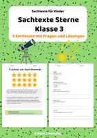 Vorschau - Stundenentwürfe - Sachtexte Klasse 3 Materialpaket – Lesetexte 25 Materialien mit Lösungen (Set 2) - Seite 1