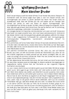 Vorschau - Klassenarbeiten - Nachschreibeklassenarbeit: Mein bleicher Bruder (Borchert) - Seite 2