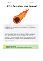 Vorschau - Stundenentwürfe - Sachtexte Klasse 3 - Kometen | Arbeitsblätter Deutsch - Seite 2