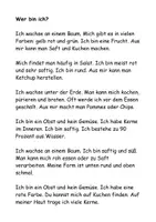 Vorschau - Spiele - Wer bin ich? - Obst und Gemüse Ratespiel - Deckblatt