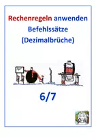 Vorschau - Arbeitsblätter - Rechenregeln anwenden (Befehlssätze) - Deckblatt