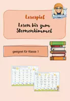 Vorschau - Arbeitsblätter - Lesen bis zum Sternenhimmel - Deckblatt
