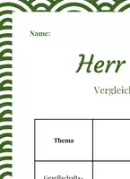 Vorschau - Arbeitsblätter - Vergleich: Herr der Ringe und Mittelalter - Deckblatt