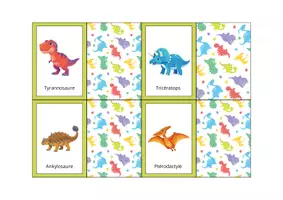 Aperçu - Jeux - Cherche les dinosaures - Page 1