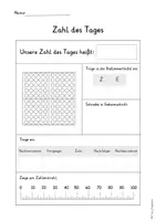 Vorschau - Arbeitsblätter - Zahl des Tages, Arbeitsblatt - Seite 2