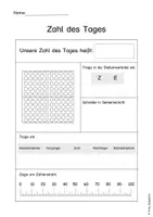 Vorschau - Arbeitsblätter - Zahl des Tages, Arbeitsblatt - Seite 3