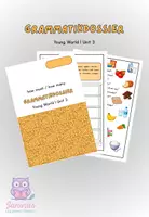 Vorschau - Arbeitsblätter - Grammatikdossier How much / How many - Young world 1 - Unit 3 - Deckblatt