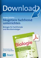 Vorschau - Arbeitsblätter - Biologie für Fachfremde - Säugetiere - Deckblatt