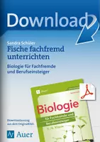 Vorschau - Arbeitsblätter - Bilogie für Fachfremde - Fische - Deckblatt
