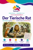 Vorschau - Unterrichtsreihen - Stationenarbeit Deutsch: Fabeln untersuchen und schreiben (Klasse 5/6) - Deckblatt
