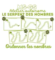 Aperçu - Jeux - Le serpent des nombres – Atelier autonome MS/GS - Page de couverture