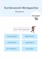 Vorschau - Poster - Kombinatorik Wortspeicher - Deckblatt