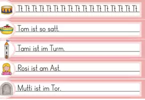 Vorschau - Spiele - Laufdiktat Buchstabe Tt für die 1. Klasse - Seite 2