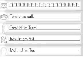 Vorschau - Spiele - Laufdiktat Buchstabe Tt für die 1. Klasse - Seite 3
