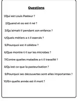 Aperçu - Cartes / Images - r Texte Louis Pasteur est un célèbre scientifique français - Page 2