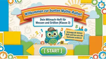 Vorschau - Arbeitsblätter - Mathe-Rallye: Messen & Größen Übungsheft (Klasse 3) - Stationenlernen - Seite 1