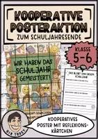 Vorschau - Arbeitsblätter - Schuljahresende Kooperatives Poster Klasse 5 6 - Deckblatt