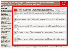 Vorschau - Arbeitsblätter - Schreibschriftautomatisierung in VA - Stufe 1 - Seite 1