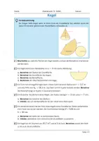 Vorschau - Arbeitsblätter - Kegel - Deckblatt