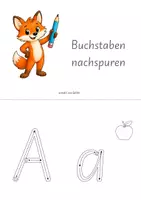 Vorschau - Arbeitsblätter - Buchstaben zum Nachspuren und richtig schreiben lernen - Sprache Stein Papier 1 - Deckblatt