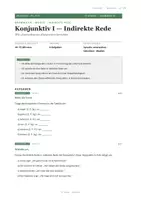 Vorschau - Stundenentwürfe - Arbeitsblatt Deutsch: Konjunktiv I und indirekte Rede (Klasse 7/8) - Seite 2