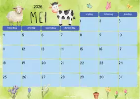 Voorbeeld - Maandkalender 2026/2027 - Pagina 1