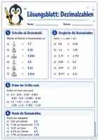 Vorschau - Arbeitsblätter - Dezimalzahlen Kl. 5/6 - Umwandeln,Vergleichen,Ordnen,Runden - Seite 2