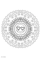 Vorschau - Mal- und Bastelvorlagen - Sommer Mandala | Ausmalbilder | Kunst Sommer - Seite 2