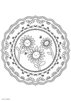 Vorschau - Mal- und Bastelvorlagen - Sommer Mandala | Ausmalbilder | Kunst Sommer - Seite 3