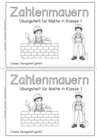 Vorschau - Arbeitsblätter - Zahlenmauern bis 10 und 20 (Mathe, Klasse 1, Übungsheft) - Seite 3