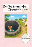 Vorschau - Bildkarten - Erzähltheater Der Fuchs und der Ziegenbock I Kamishibai I Fabel - Deckblatt