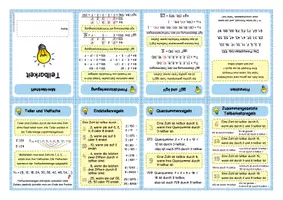 Vorschau - Merkblätter - Mini-Merkheft Teilbarkeit - Faltheft - Seite 1