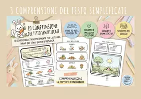 anteprima - Esercizi - COMPRENSIONI DEL TESTO SEMPLIFICATE - Pagina di copertina