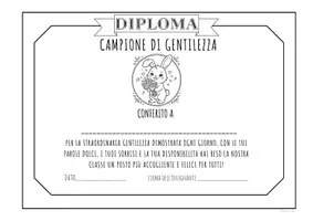 anteprima - Altro tipo di materiale - Diplomi fine anno da colorare. Materiale inclusivo - Pagina 3