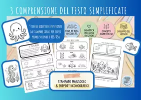 anteprima - Altro tipo di materiale - COMPRENSIONI DEL TESTO SEMPLIFICATE variante estate - Pagina di copertina