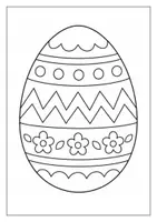 Vorschau - Mal- und Bastelvorlagen - Malvorlagen Ostern 1 einfach - Seite 1