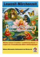 Vorschau - Stundenentwürfe - Däumelinchen Märchen: vorlesen - erzählen (Whiteboard) - Deckblatt