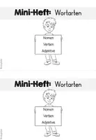 Vorschau - Arbeitsblätter - Mini-Heft: Wortarten zum Sommer - Seite 1
