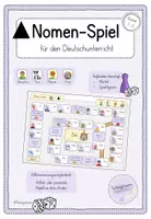 Vorschau - Spiele - Wortarten: Nomen-Spiel (Menschen, Tiere, Pflanzen, Dinge) - Freiarbeit - Deckblatt