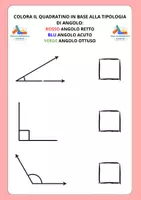 anteprima - Esercizi - GLI ANGOLI RETTO - ACUTO- OTTUSO - Pagina di copertina