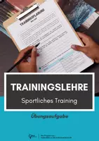 Vorschau - Arbeitsblätter - Grundlagen der Trainingslehre ⎮ Sportliches Training - Übungsaufgabe für Klasse 10 bis 13 - Deckblatt